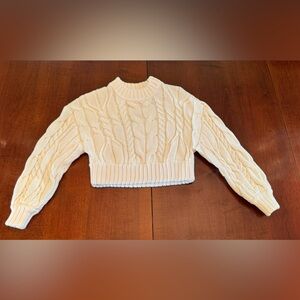 Zimmermann Cream Cable Knit Sweater